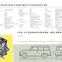 P70 - katalog z roku 1958, anglická verze - www.autasocialismu.cz